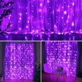 thumbnail image 6 of Morttic 300 LEDs Curtain String Light, 9.8FT x 9.8FT 8 Lighting Modes Fairy Window String Lights Wedding Party Home Garden Bedroom Outdoor Indoor Wall Decorations (Blue), 6 of 10