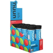 Nuun Sport + Caffeine: Electrolyte Drink Tablets, Cherry Limeade, 8 Tubes (80 Servings)