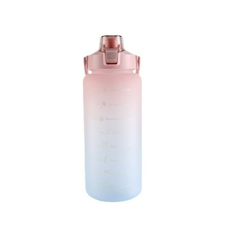 

Sunisery 67oz Large Capacity Sports Water Bottles with Straw Lid and Motivational Time Marker for Fitness Gym Traveling