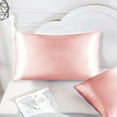 thumbnail image 7 of Astarin Satin Silk Pillowcase for Hair, Cream King Size silk pillow, Satin Pillow Covers 2 Pack with Envelope Closure, 20x36 Inches, 7 of 7