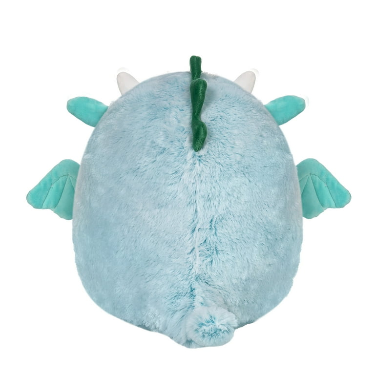 Squishmallows Fuzz-A-Mallows 16 inch Lorelai the Fuzzy Teal Dragon