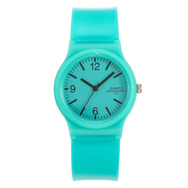 WOKAI, reloj de cuarzo de gelatina de silicona informal de alta calidad para mujer, reloj de estudiante de caramelo transparente y respetuoso con el medio ambiente encantador para mujer Tan Jianjun unisex