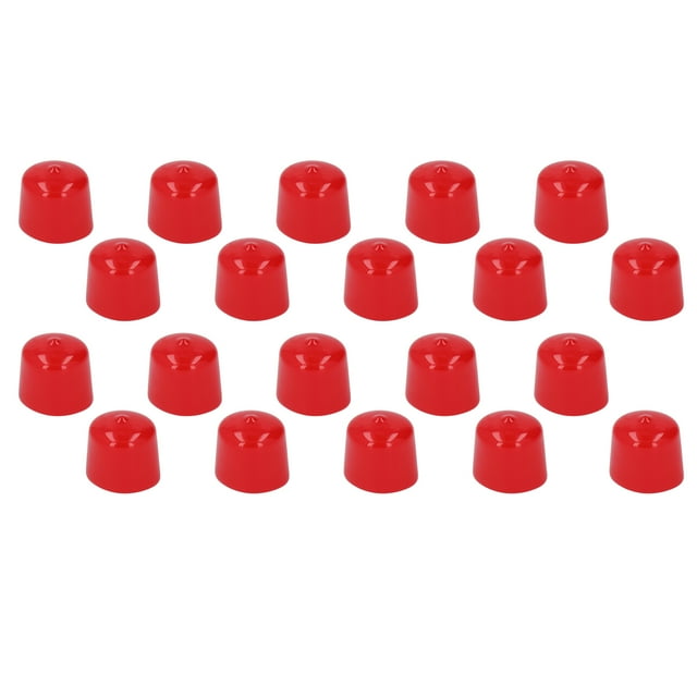 Tapa Protectora De PVC Jadeshay 20 Piezas Rojo