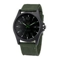 thumbnail image 2 of HOARBOEG Mens Date Acier Inoxydable Sport Militaire Analogique Montre-Bracelet à Quartz, 2 of 5