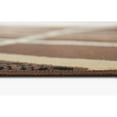 thumbnail image 3 of Allstar Modern Accent Rug with Curved Line design Chocolate 5' x 8' 5' x 8', 3 of 5