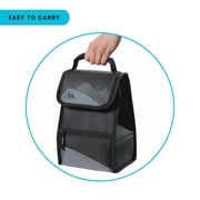 Arctic Zone Hi-Top Power Pack Lunch Pack with Food Container, Black