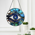 thumbnail image 2 of Evil Eye Stained Glass Suncatcher, Amulet, Talisman, Good Luck Charm, Gifts, Window Hanging, Indoor Decor, Sun Catcher, 2 of 3