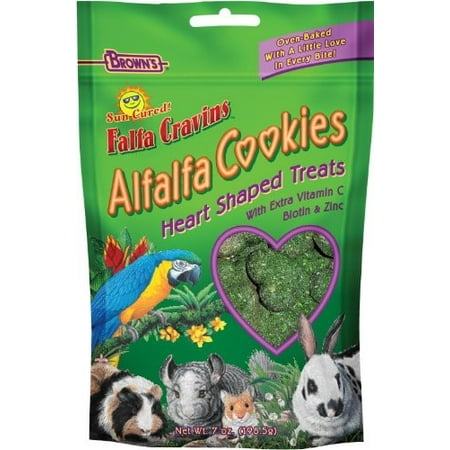 FM Brown's Falfa Cravins Heart-Shaped Small Animal Treat, 7 Oz