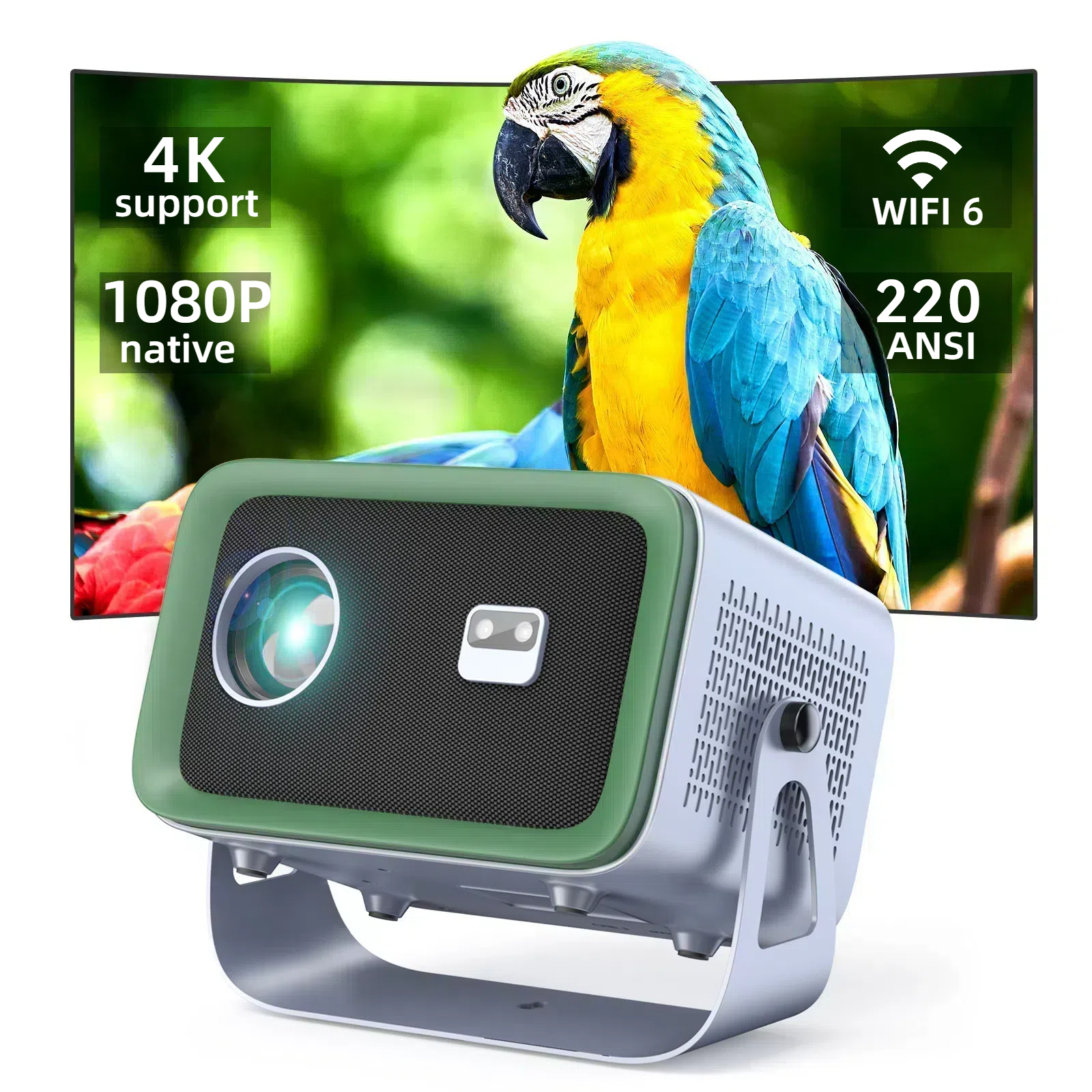 HP CC200 FHD LCD LED Projector with Roku Express HD