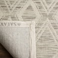 thumbnail image 4 of SAFAVIEH Marbella Alicia Geometric Diamonds Wool Area Rug, Light Brown/Ivory, 8' x 10', 4 of 7