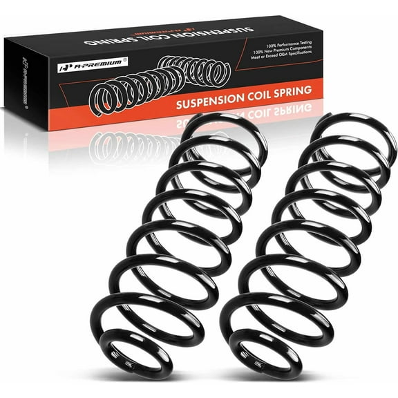 A-Premium 2Pcs Rear Suspension Coil Spring Set Compatible with Jeep Wrangler 2007-2017 3.6L 3.8L, Driver and Passenger Side, Replace# 68004257AA