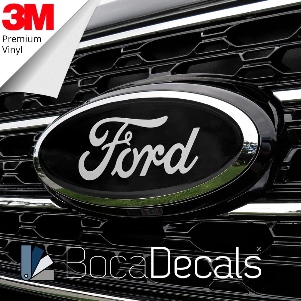 BocaDecals Emblem Overlay Insert Decals For 2024-2026 Ford F150 (Set of 2) - Made in USA - Small Home Business (HotPink, XL/STX/XLT/Lariat/Tremor/Platinum/Raptor)