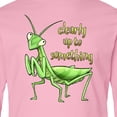 thumbnail image 4 of Inktastic Praying Mantis Clearly Up to Something Long Sleeve Youth T-Shirt, 4 of 5