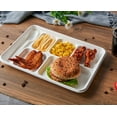 thumbnail image 5 of EcoNesxp 6 Inch Disposable School Lunch Tray Grid Plates 12 100 Compostable, 5 of 5