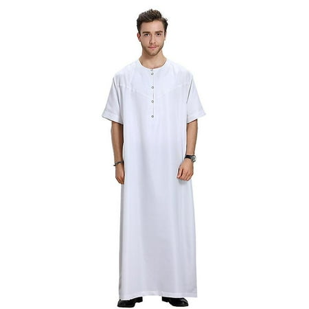 White3XLMen Islamic Muslim Thobe Robe Kaftan Middle East Arab Saudi ...