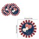 thumbnail image 3 of CaiYueKe Independence Day Placemats Set of 4, 14x14 inch Round Printed Non Slip Placemats, Patriotic Red White Blue Stars Table Mats, Washable Heat Resistant Kitchen Dining Decor, 3 of 7
