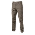 thumbnail image 5 of Spring and Autumn New Men's Casual Pants Breathable Men's Versatile Breathable Cotton Trousers-Dark Brown-36, 5 of 5