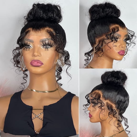 360 Lace front wigs human hair (22 Inch, 360 Lace Front Wig)