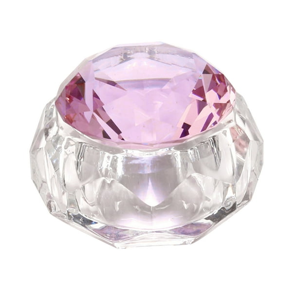 Cristalería de Cristal Sunnimix Nail Art Dish Herramientas de Peinado Rosado