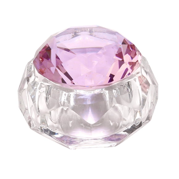 Cristalería de Cristal Sunnimix Nail Art Dish Herramientas de Peinado Rosado