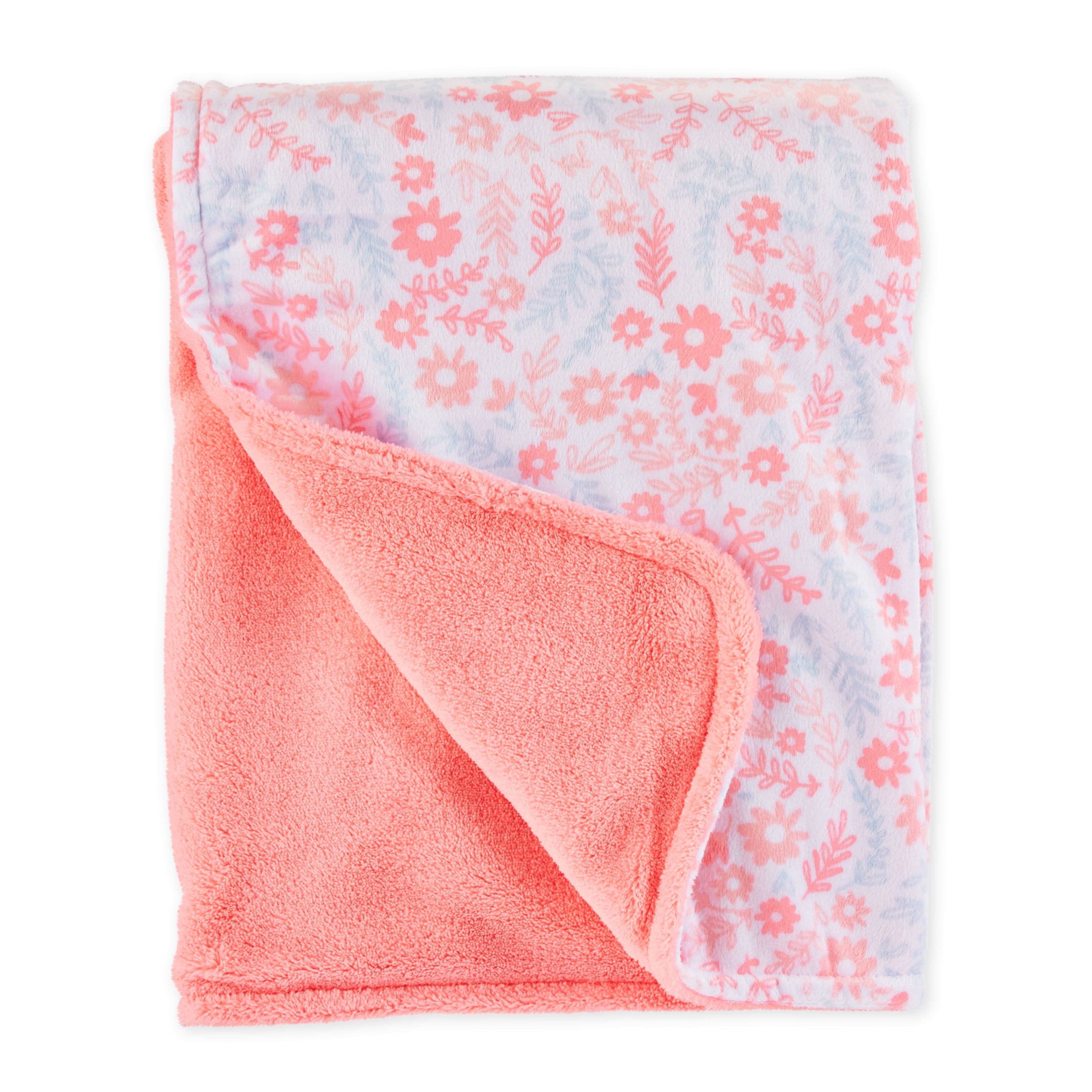 Parent's Choice Baby Girl Premium Ultra Soft Plush Floral Blanket