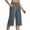 19# Blue, variant on RPVATI Capris for Women Petite Stretch High Waisted Tummy Control Cropped Capri Pants Summer Casual Straight Pants Dressy Yoga Trousers Blue L