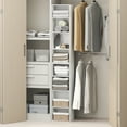 thumbnail image 2 of Furinno PASIR 8-Tier Closet Organizer AdJUSTable Open Shelf 12-Inch White, 2 of 9