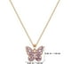 thumbnail image 2 of Collar con colgante de mariposa de 2 piezas, cadena de diamantes de imitación, bonita joyería de mariposa para mujer, collares de mariposa a juego, 2 of 7