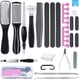 thumbnail image 1 of Apuakthei 23 en 1 Kit de pedicura, juego de herramientas profesionales para manicura y exfoliación de pies, exfoliante para pies, callos, cutículas, piel muerta, cortaúñas, lima para pies, raspador,, 1 of 8