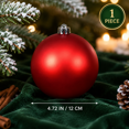 thumbnail image 2 of Set of 1 Christmas Ornament Ball for Christmas Tree, 4.72 Inch Large Hanging Ornament for Home Holiday Display Xmas Party Fireplace Stair Wreath Indoor Decorations, 2 of 7