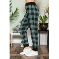 thumbnail image 2 of Celeste Design Women's Stretch Sweatpants S-3X Jogger Pants in Plaid and Animal Print, 2 of 5