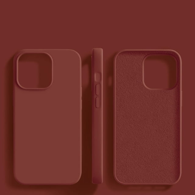 Funda de silicona líquida Original para iPhone 14, 13, 12, 11 Pro Max, Mini 7, 8 Plus, X, XR, XS Max, parachoques a prueba de golpes, accesorios de cubierta suave