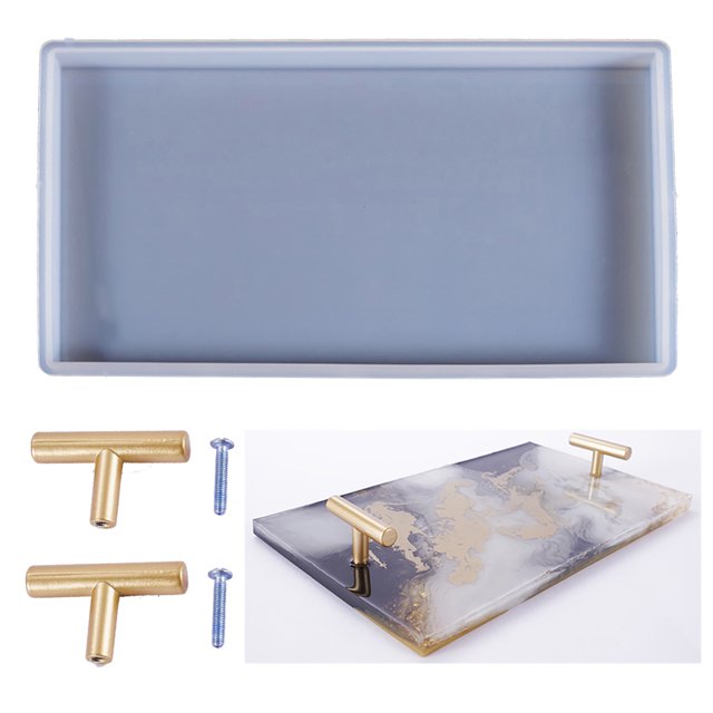 Silicone Coaster Mold DIY Fashion Silicone Casting Mold Dish Mold with Handles