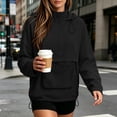 thumbnail image 4 of Qiggri Women's Quarter Zip Pullover Windbreaker Lightweight Waterproof Breathable Drawstring Hem Long Sleeve Outdoor Rain Jacket for Spring Fall Hiking L, 4 of 9