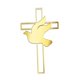 thumbnail image 5 of Adorno para tarta con forma de cruz de paloma, elegante decoración decorativa de acrílico dorado para tartas. Estilo C, 5 of 9