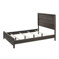 thumbnail image 2 of Contemporary Style 1pc Master Bedroom Queen Size Bed Brown Rustic Finish Wooden Furniture, 2 of 2