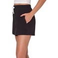 thumbnail image 2 of Hanes Originals French Terry Lounge, Comfywear Loungewear, Sleep Shorts for Women,Black, Large, 2 of 4