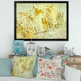 thumbnail image 3 of Designart 'Abstract Yellow Flower Grunge Art' Modern Framed Art Print, 3 of 4