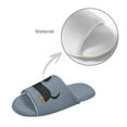 thumbnail image 4 of FUIALDOLG Soft Indoor Open Toe Cotton Slippers Non-slip Sole Lightweight Funny Dachshund Print House Slippers Home Shoes 6-7, 4 of 7