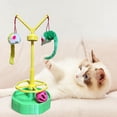 thumbnail image 4 of Set de juguetes para gato multicolor con ratón, campana, pelotas, bola de pista giratoria, juego interactivo, plástico, 25x11 cm., 4 of 6