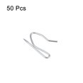 thumbnail image 3 of Unique Bargains Curtain Hooks Carbon Steel Pin-On Drapery Hook for Window Door Curtains Silver Tone 50 Pcs, 3 of 5