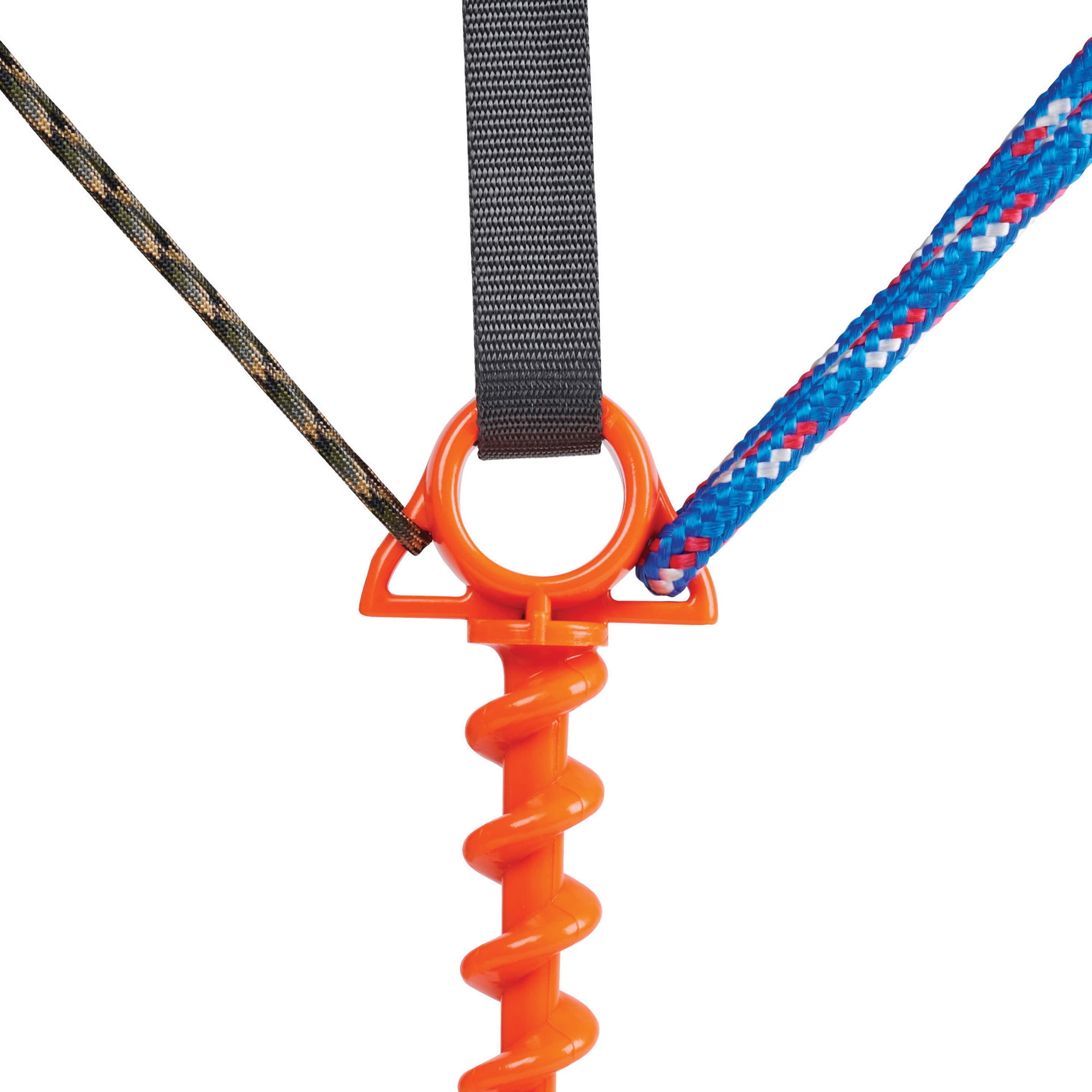 Orange Screw® Ultimate Ground Anchor - Large - 2 Pack - Bright Orange