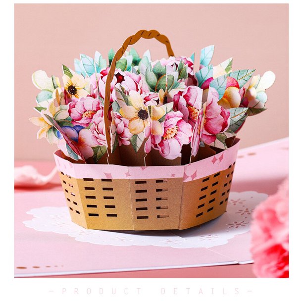 2023 Happy Mothers Day Greeting Card Pop Up 3DMothersDay Favors Gift for Mom Home Decor Gao Jinjia LED