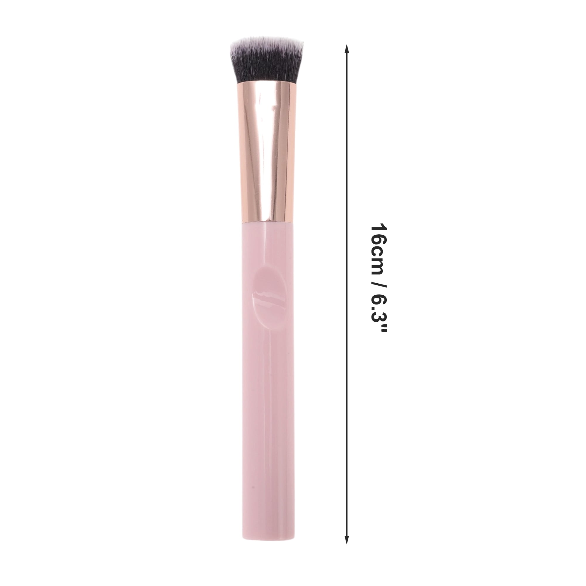 Unique Bargains 1 Pc Durable Straight-angle Foundation Brush Pink