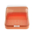 thumbnail image 2 of Lipstore Bottle Drying Rack Dustproof Drain Tray Storage Box for Bowl Chopsticks Dish orange, 2 of 8