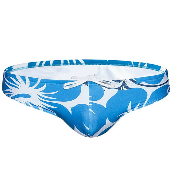 FJUCHAI Men's Swim Underwear Briefs Fashion Print Swimsuits Shorts Summer Stretchy Quick Dry Bikini Swimsuit Swim Trunks S-XL