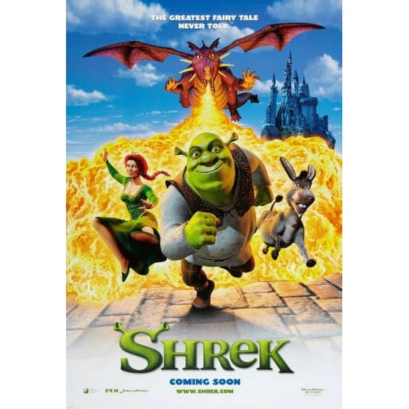 Shrek Movie Poster 16x24 Poster Medium Art Poster 16x24 Unframed, Age: Adults, Rectangle Best Posters