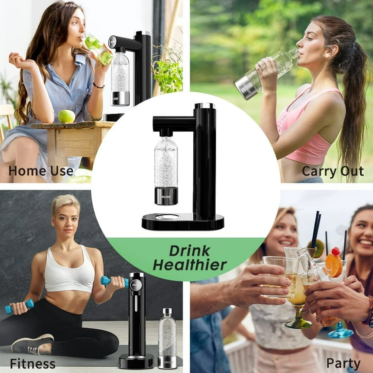 Ninja Thirsti Drink System, Soda Maker, Create Unique Sparkling & Still  Drinks, Personalize Size & Flavor, Carbonated Water Machine, 60L CO2  Cylinder