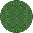 thumbnail image 1 of Ahgly Company Machine Washable Indoor Round Transitional Army Green Area Rugs, 7' Round, 1 of 7