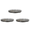 3PCS round black tray#9, variant on 3PCS Round Black Tray, Black Metal Serving Tray With Raised Rim For Bar Kitchen Catering Application 10*1.97 Inch